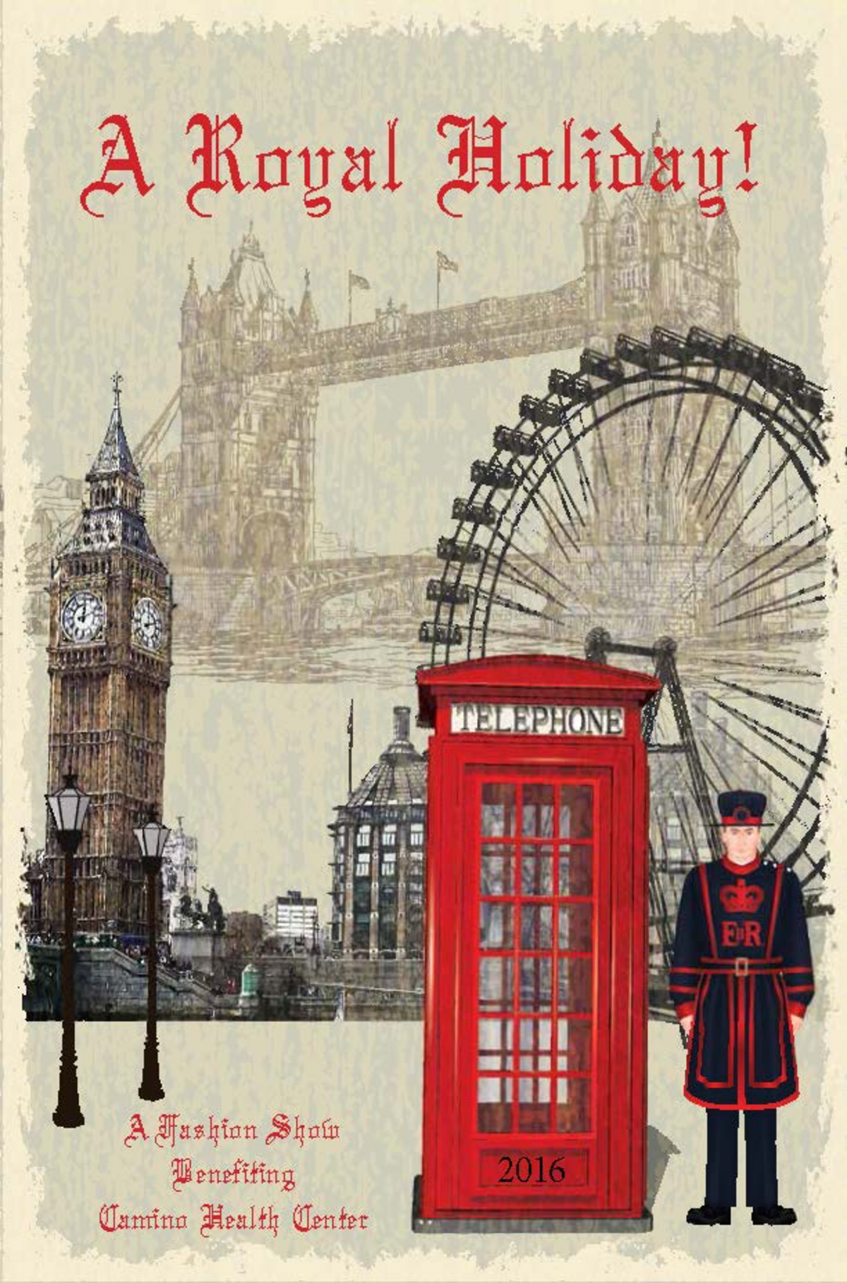 A Royal Holiday: Camino Auxilary Fashion Show Banner