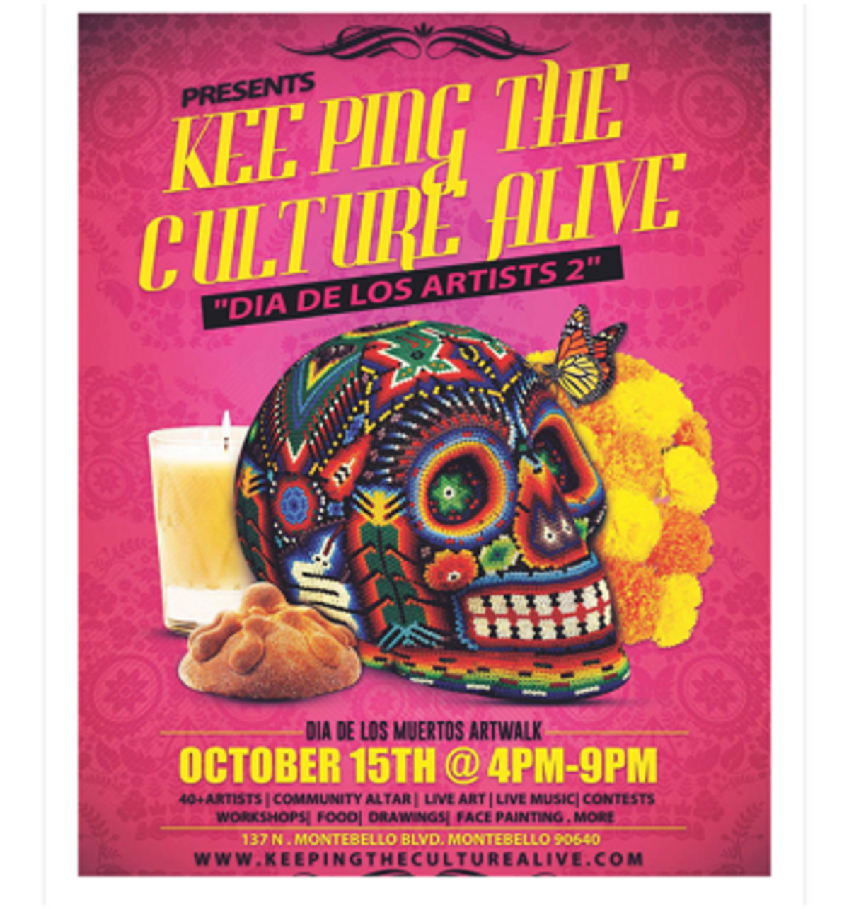 Dia De Los Artists 2 : Montebello Artwalk Banner
