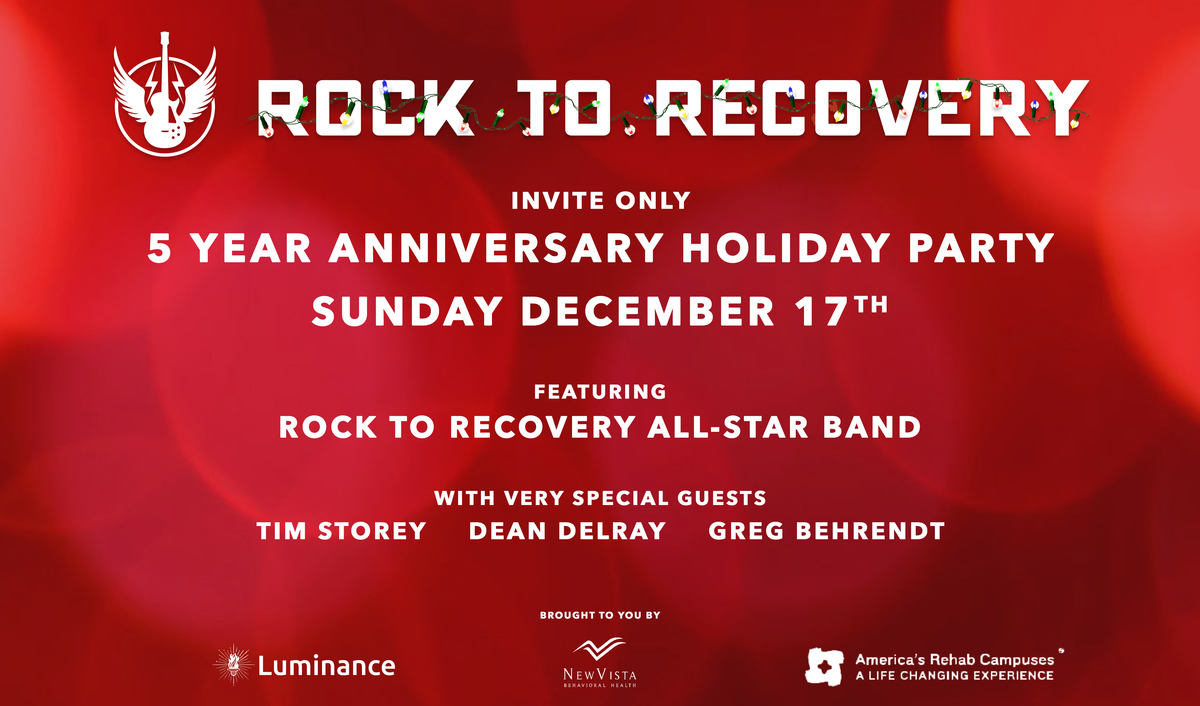 Rock to Recovery 5 Year Anniversary Dinner Party - SOLD OUT!!! Banner