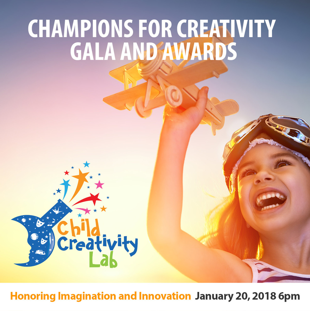 Champions for Creativity Gala & Awards Banner