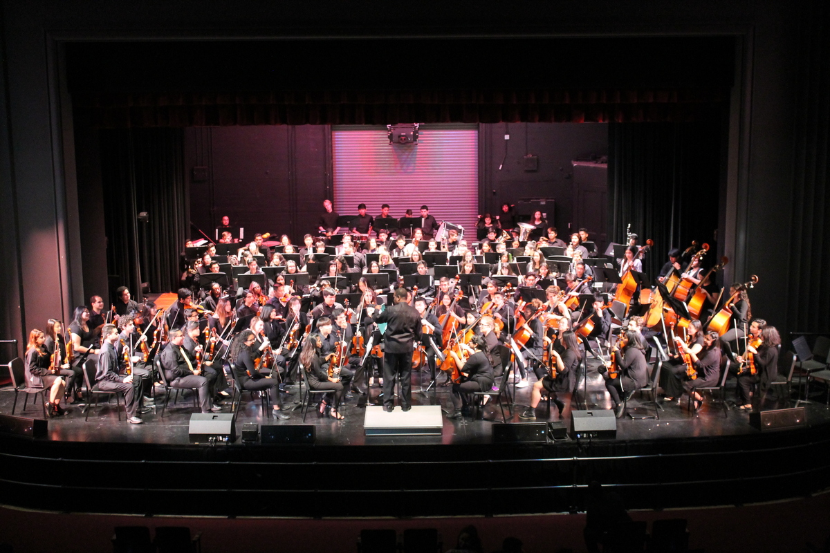 UCI and Santa Ana High School Symphony Orchestras Combined Concert Banner