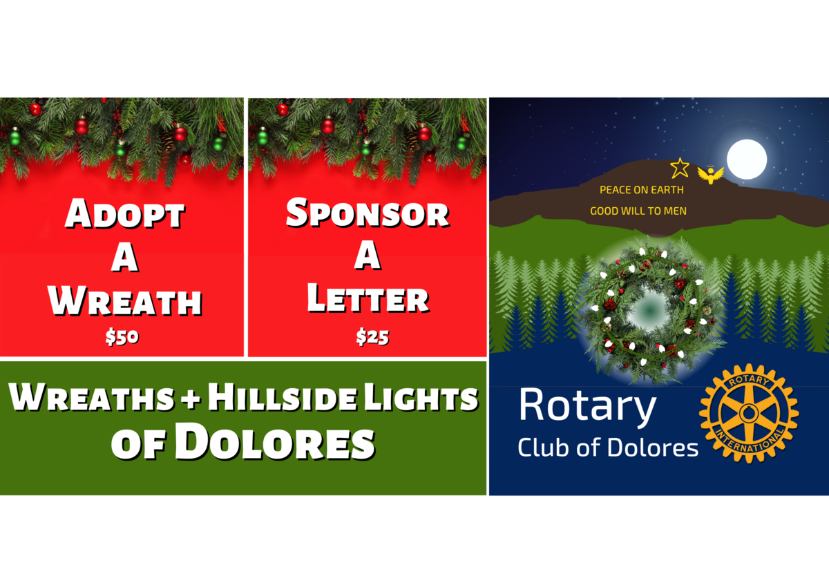 Adopt-A-Wreath or Hillside Letter for Christmas 2021 Banner