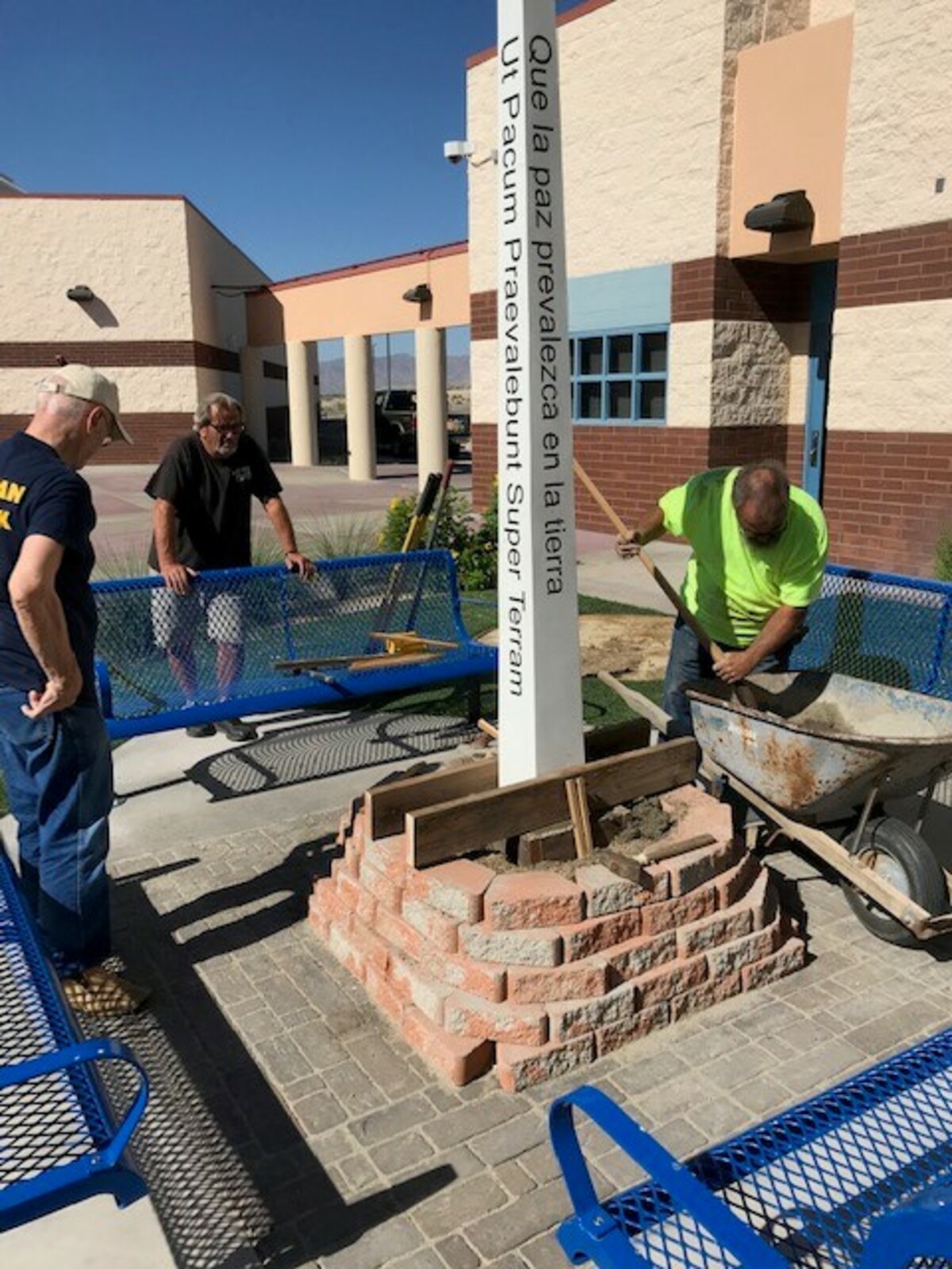 Laughlin Rotary ~ Heavy Trash Cleanup on School Campus Banner