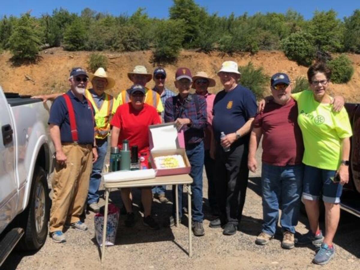 Prescott Sunup Rotary Highway Cleanup Banner