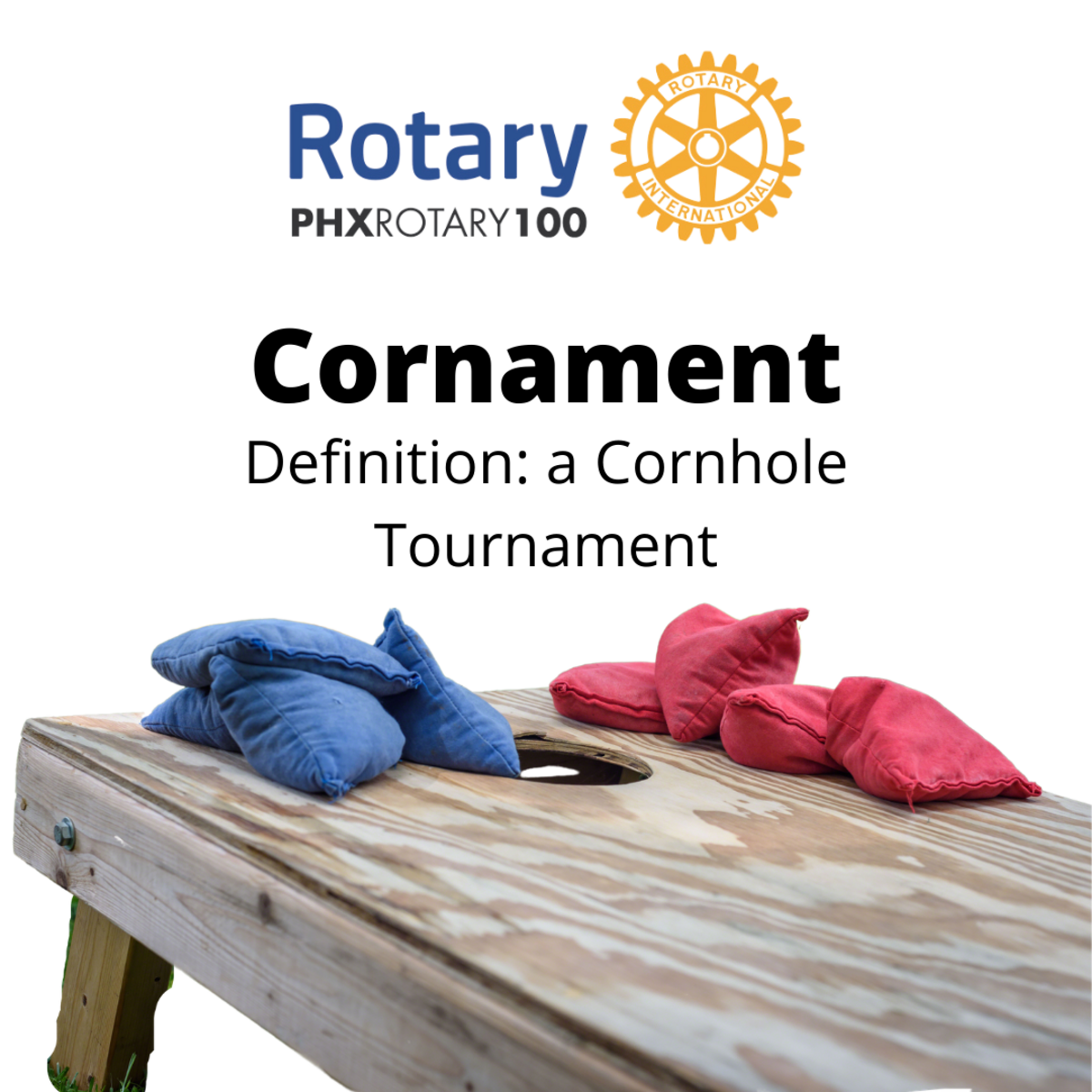 Inaugural Cornhole Tournament Banner