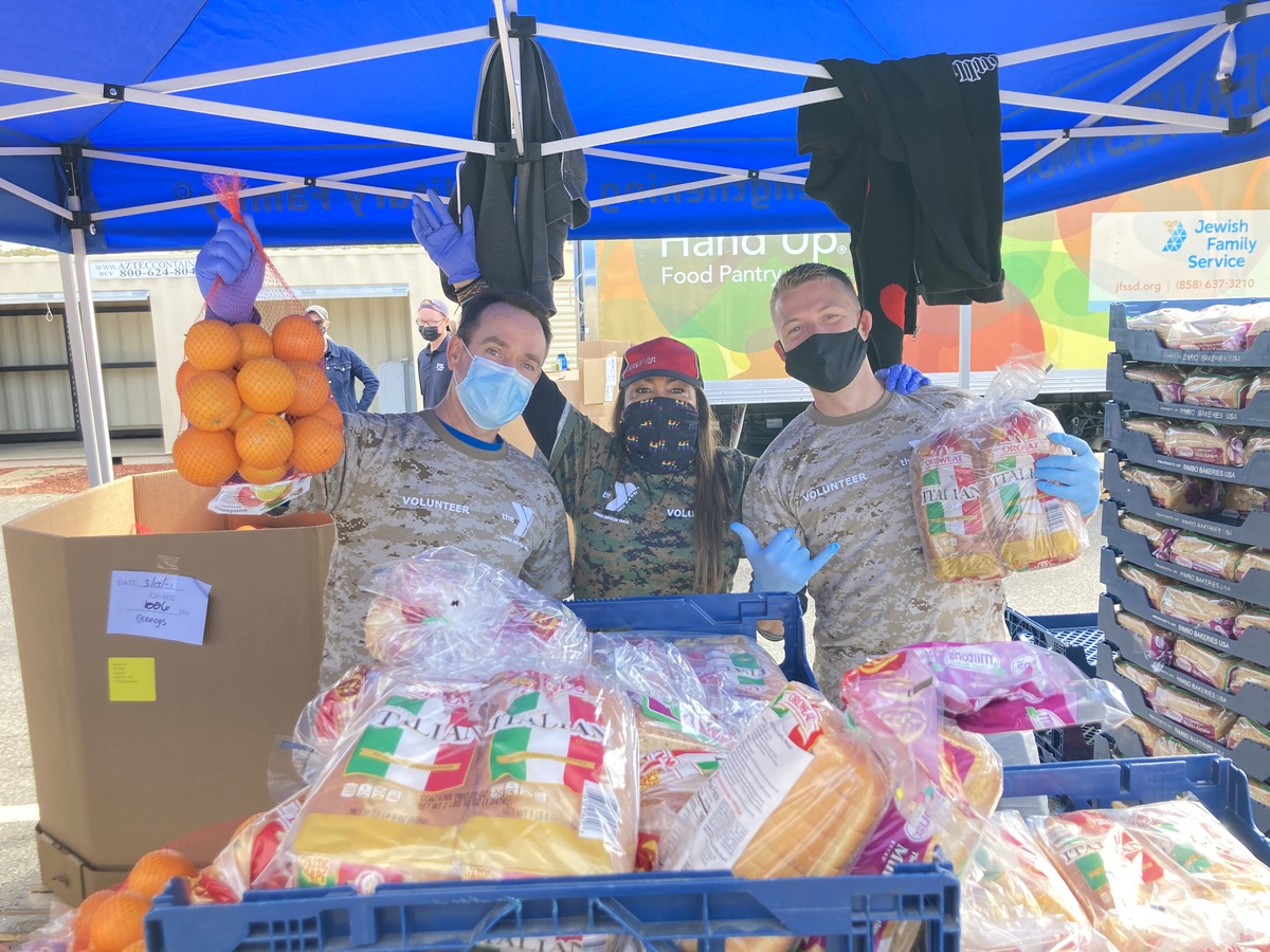 Armed Services YMCA Food Distribution Banner