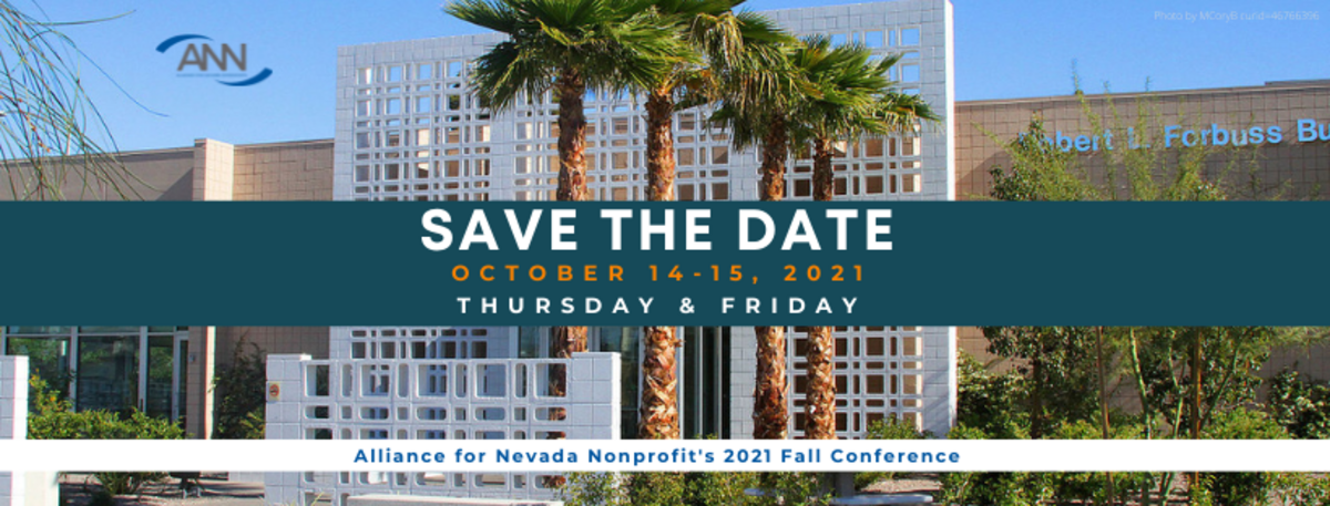 Alliance for Nevada Nonprofits Regional Conference - Fall 2021 Banner