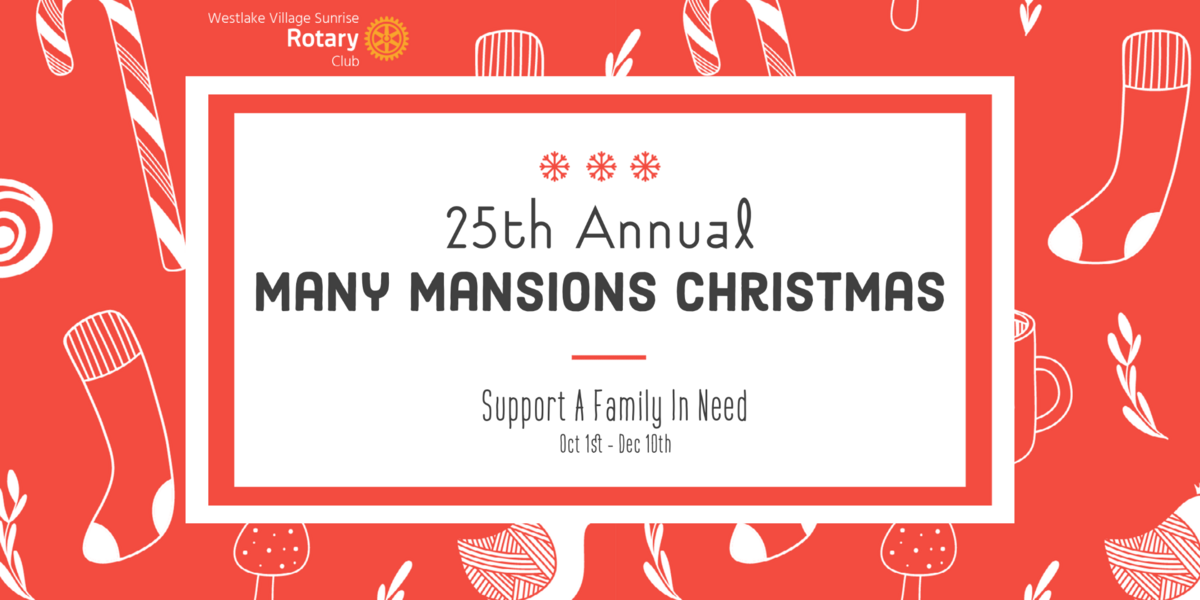 25th Annual Many Mansions Christmas Banner