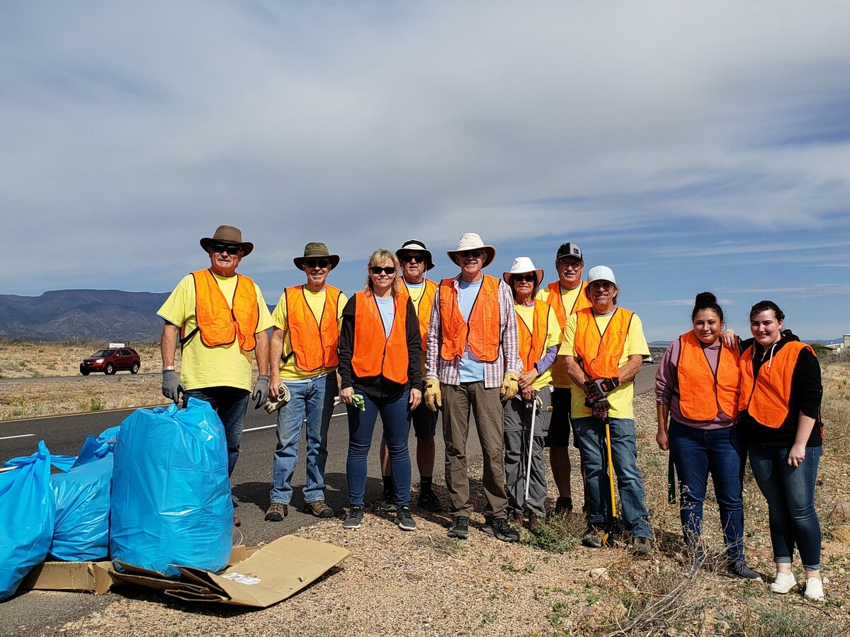 Week of Service - Hwy 260  Cleanup Banner