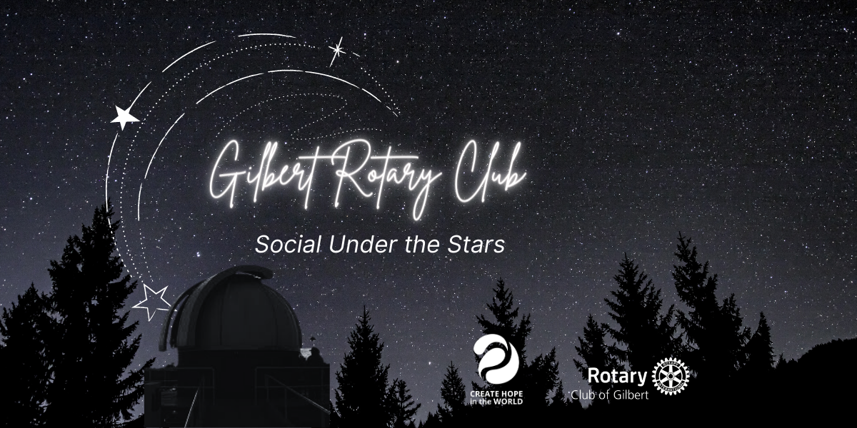 Social Under the Stars! Banner