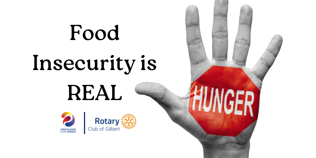 Gilbert Rotary Club's Feeding the Unsheltered Banner