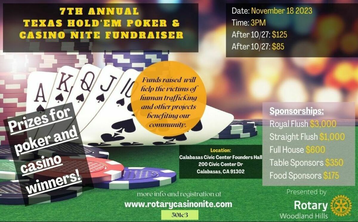 Rotary Poker Tournament 2023 Banner