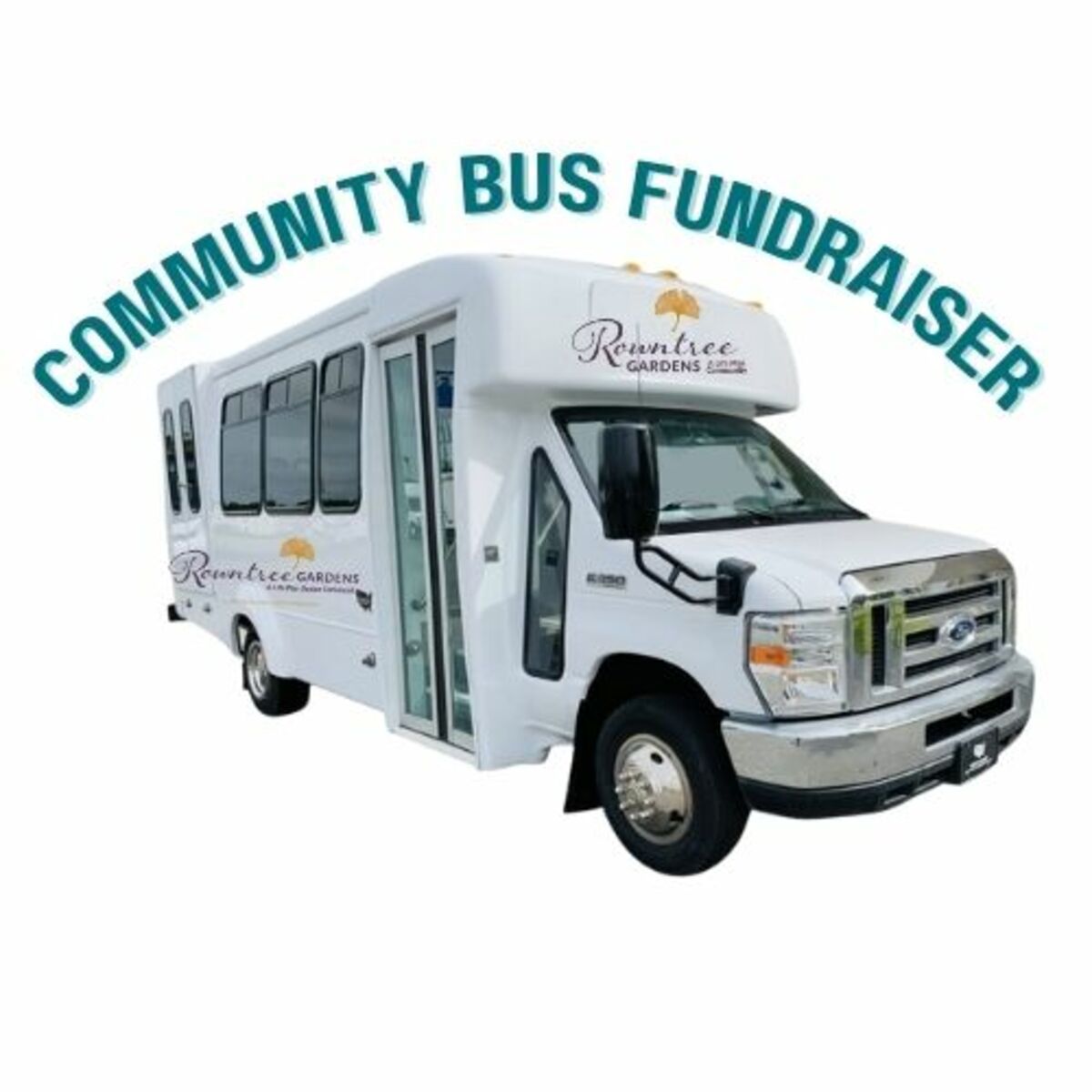 Rowntree Gardens Community Bus Fundraiser Banner