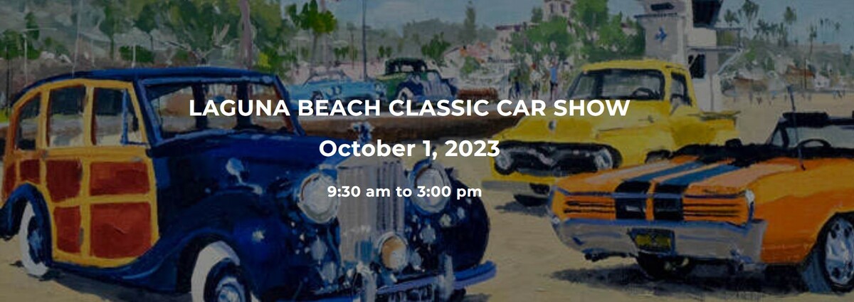 Laguna Beach Classic Car Show Silent Auction Banner