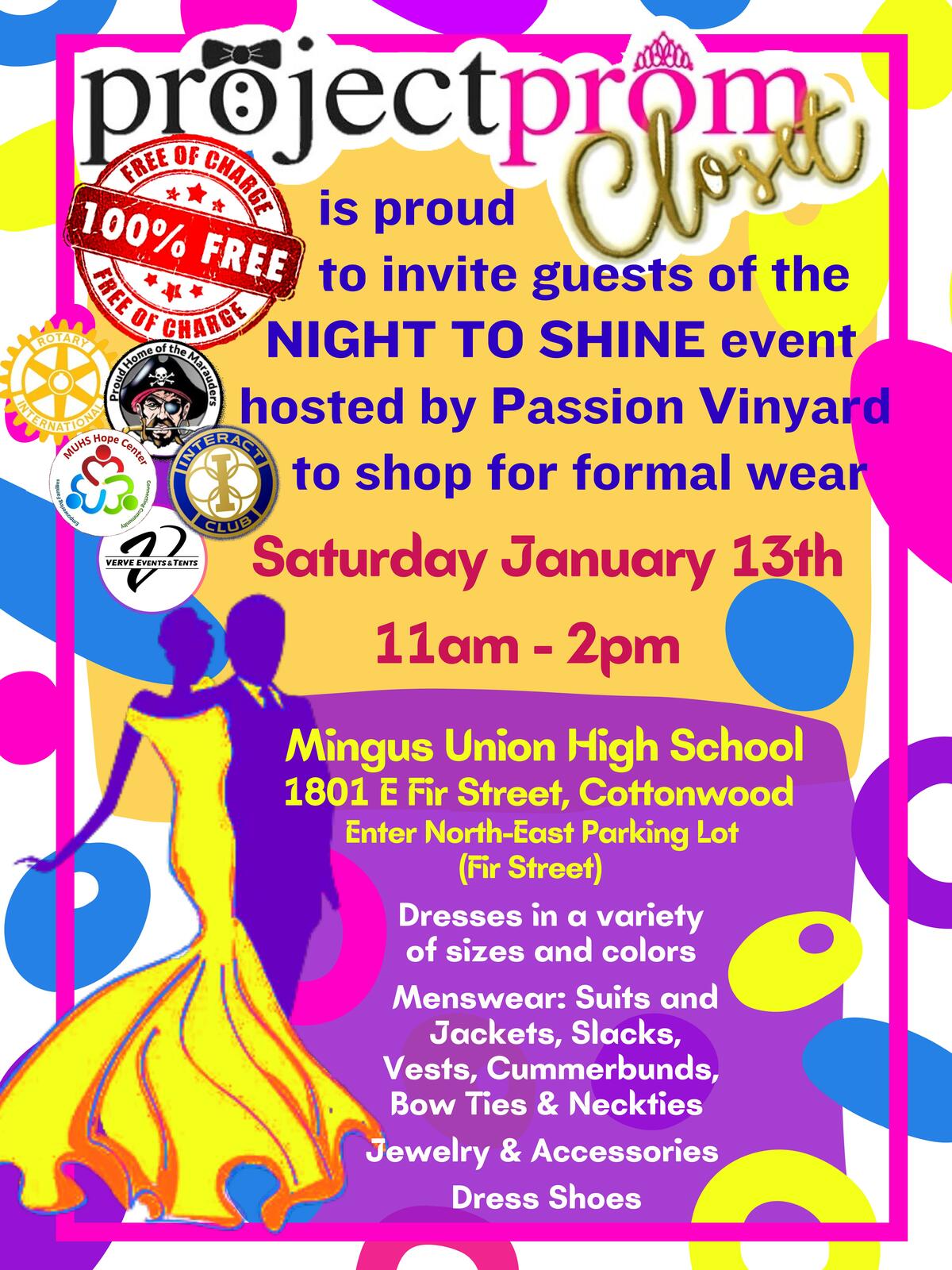 Night to Shine Prom Closet  Banner