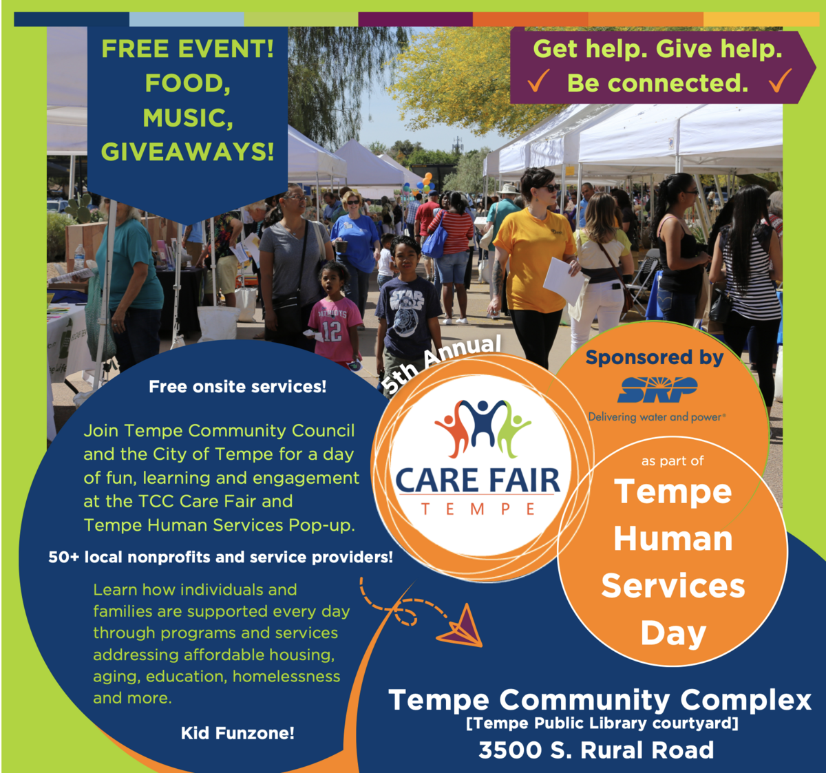 TSRotary and Tempe Community Council - Annual Tempe Care Fair - 3/16/24 Banner