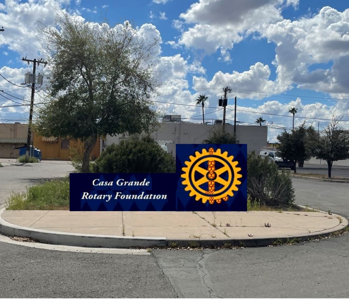 Casa Grande Rotary Foundation Pretzel Mural Donation Banner