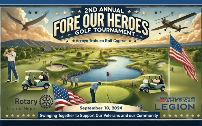2nd Annual Fore Our Heroes Golf Tournament Banner