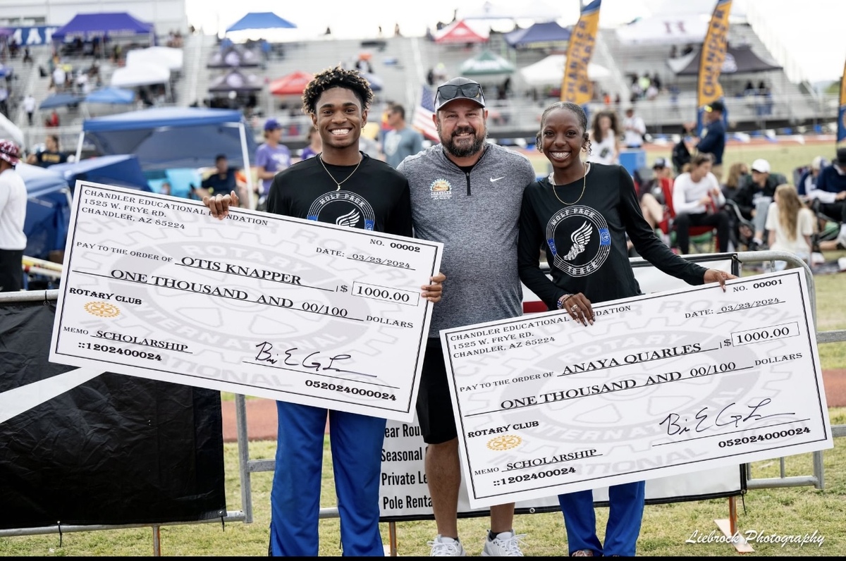 Chandler Rotary Invitational Track Meet Banner