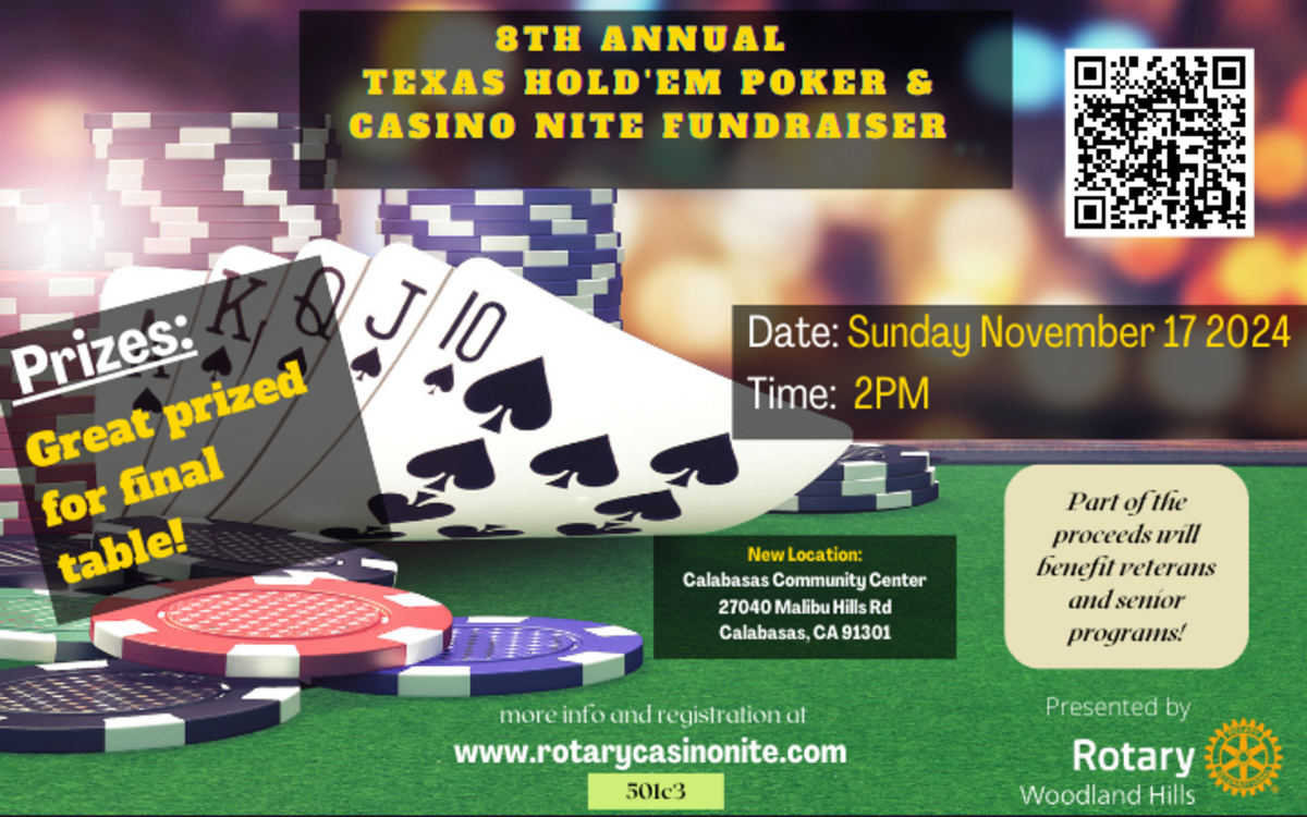 Rotary Poker Tournament 2024 Banner