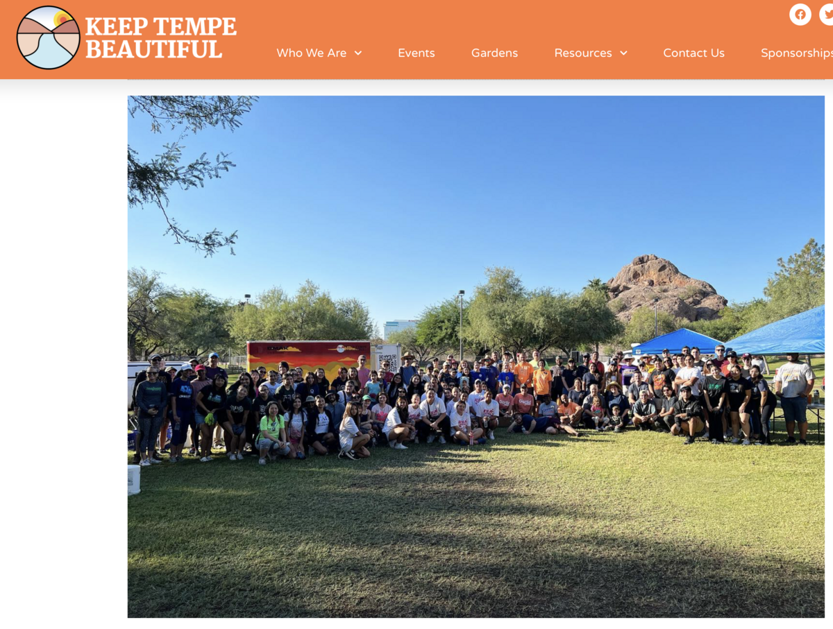 TSRotary & Keep Tempe Beautiful - Papago Park Cleanup Banner