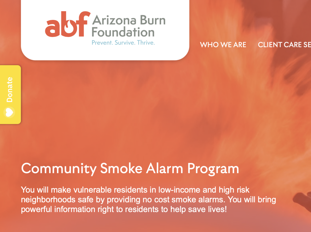 Tempe Community Smoke Alarm Walk Banner