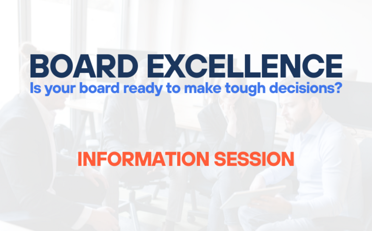 Board Excellence Information Session Banner