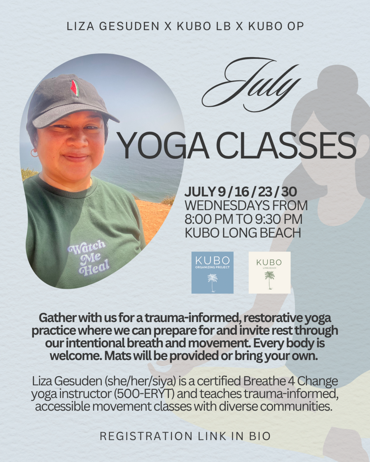 July Yoga with Liza Gesuden Banner