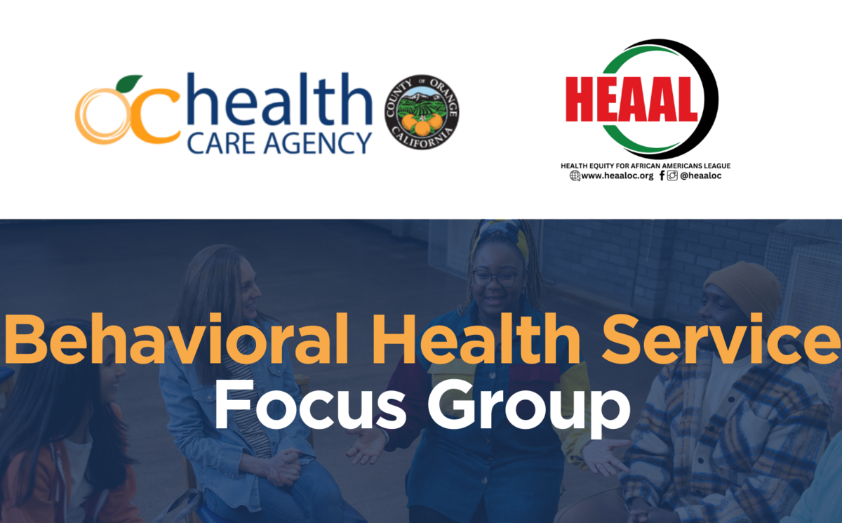 Behavioral Health Service Focus Group | @ Second Baptist Church Banner
