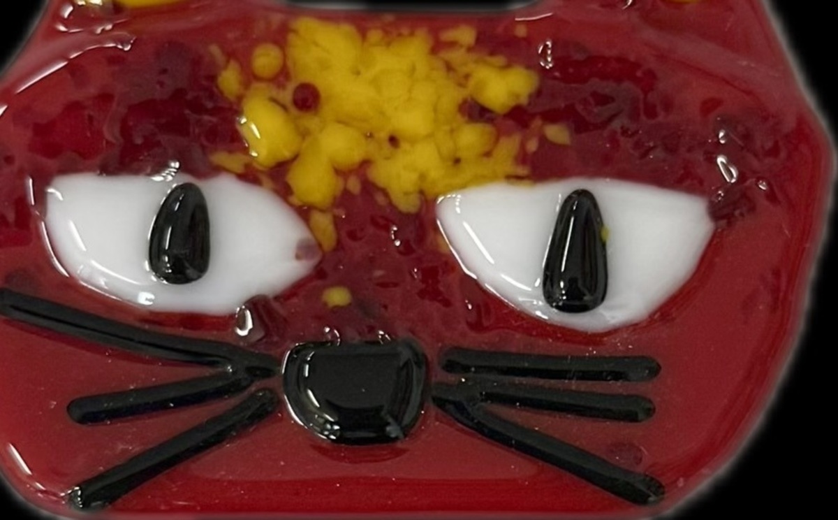 Cats & Pumpkins: Mosiac & Fused Glass  Banner