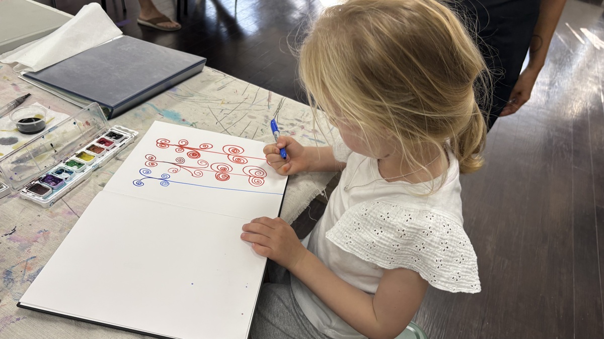   JOURNALING!Guided Open Studio Time for Kids in November Banner