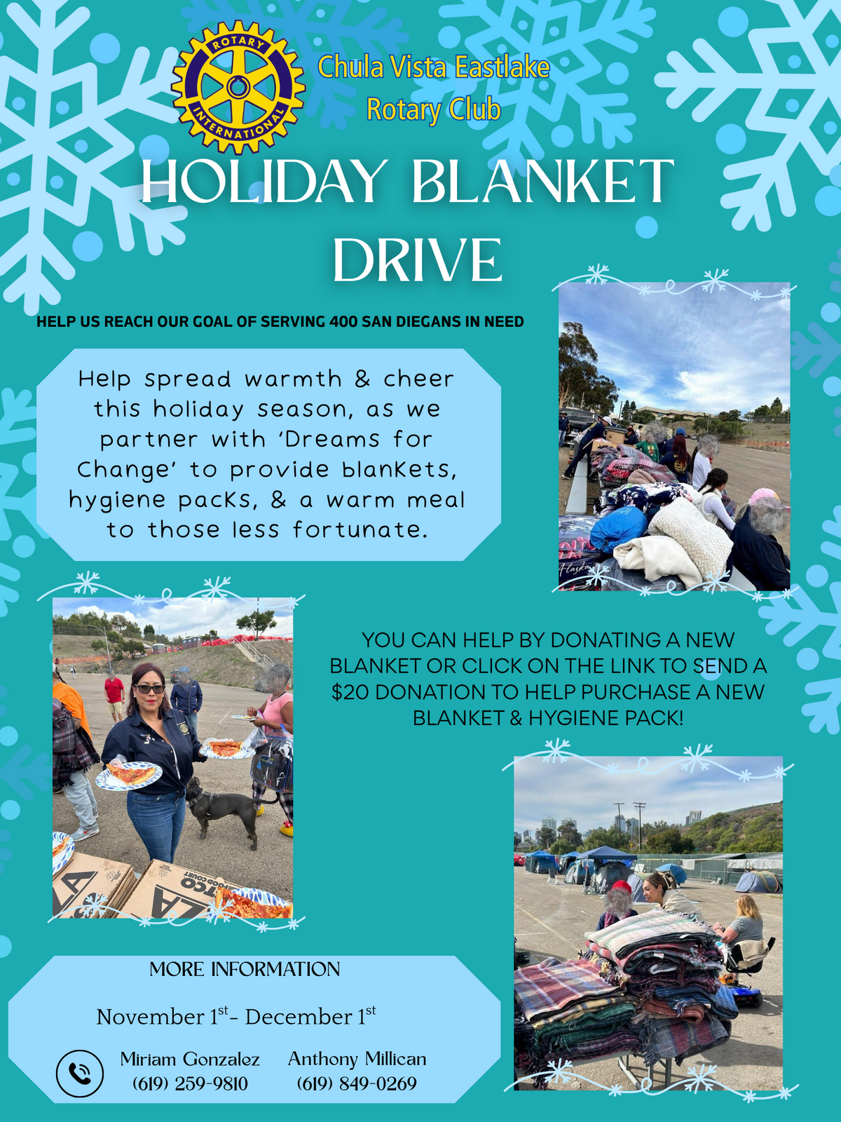 Holiday Blanket Drive Banner