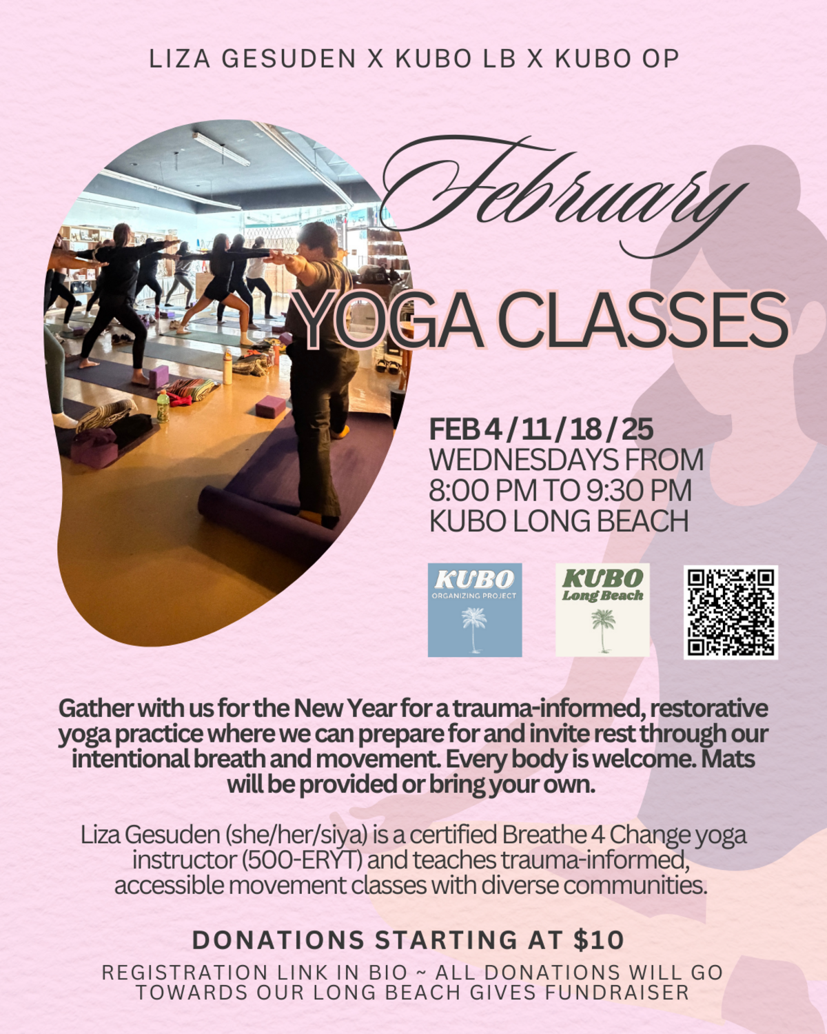 February Yoga with Liza Gesuden Banner