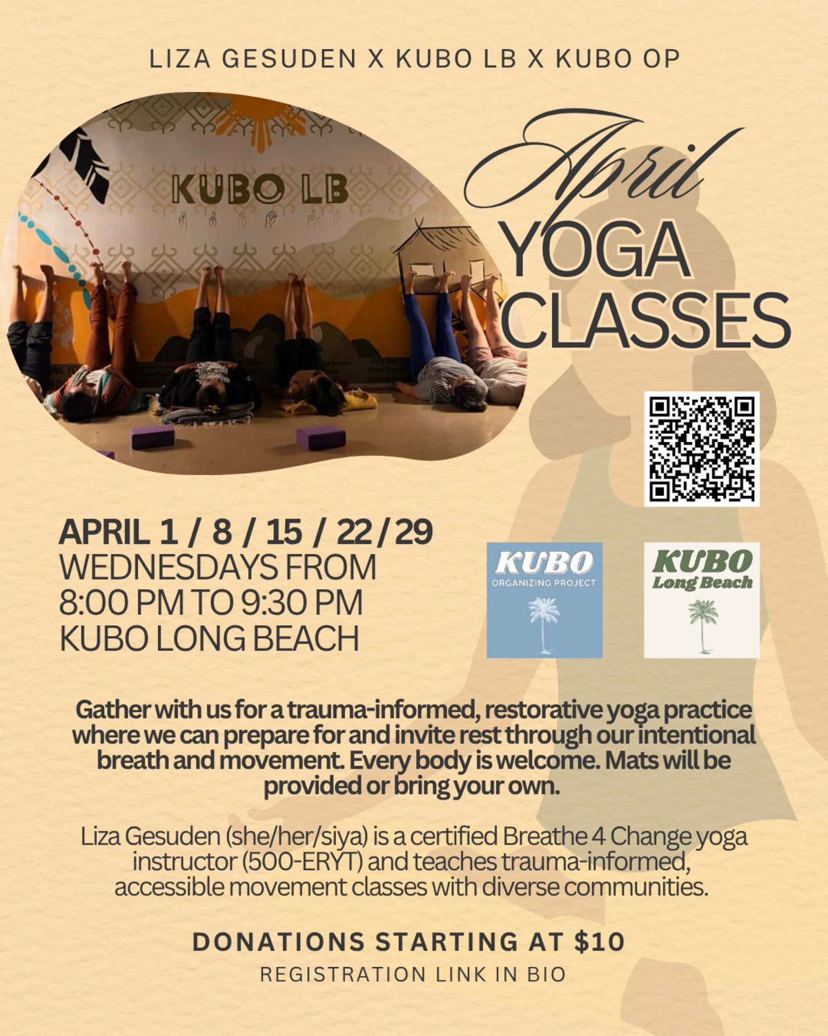 April Yoga with Liza Gesuden Banner