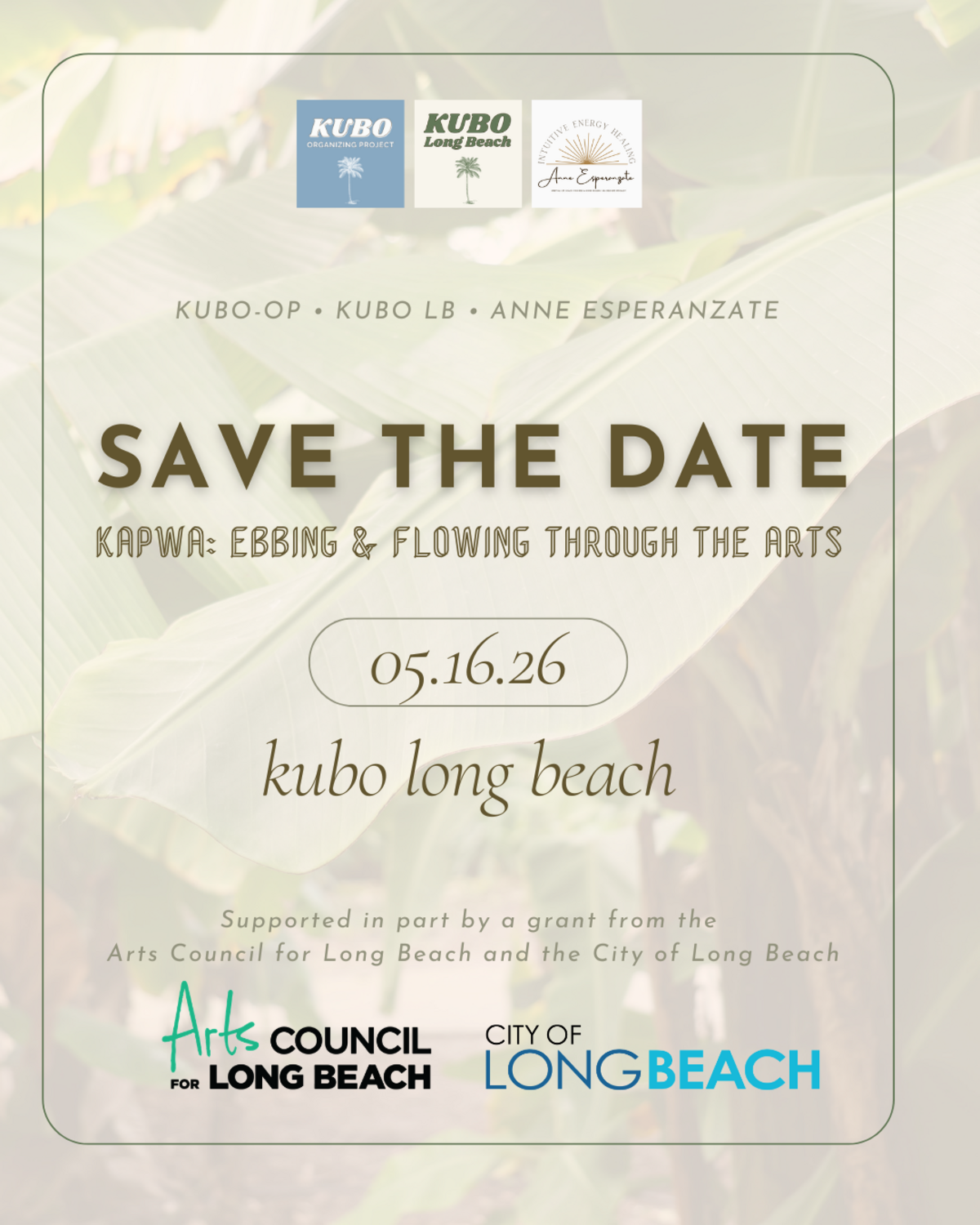 Kapwa: Ebbing & Flowing Through the Arts Banner