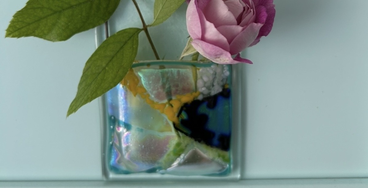 Fused Glass Pocket Vase Class Banner