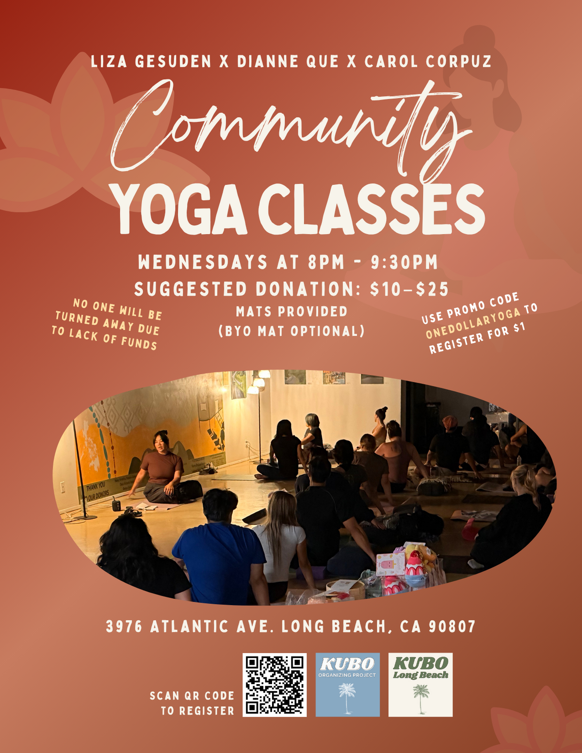 Community Yoga at KUBO LB (Nov 18) Banner