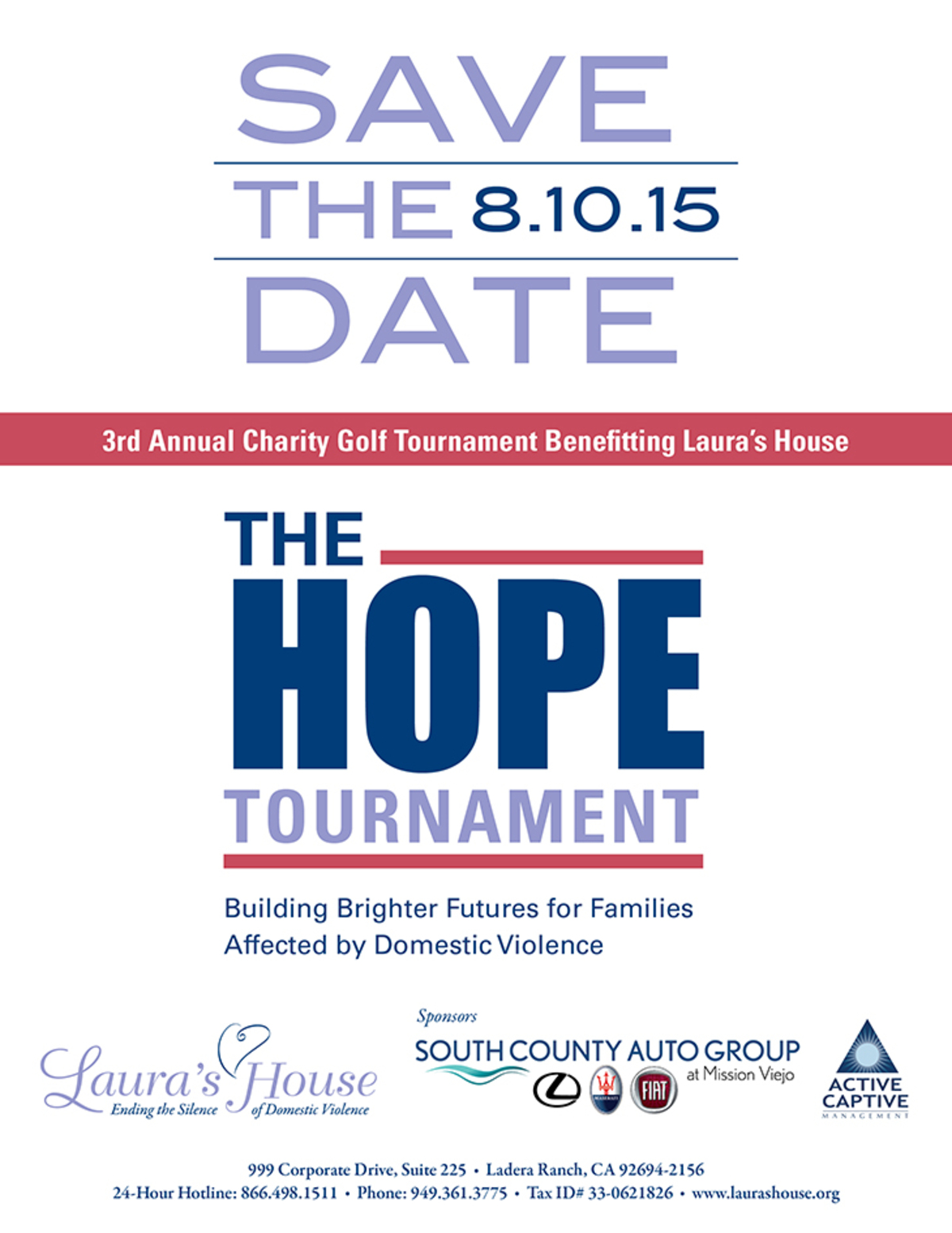 HOPE Golf Tournament Banner