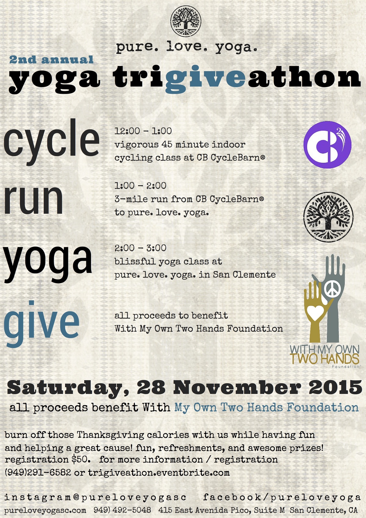 2nd Annual Yoga Tri-Give-Athon Banner