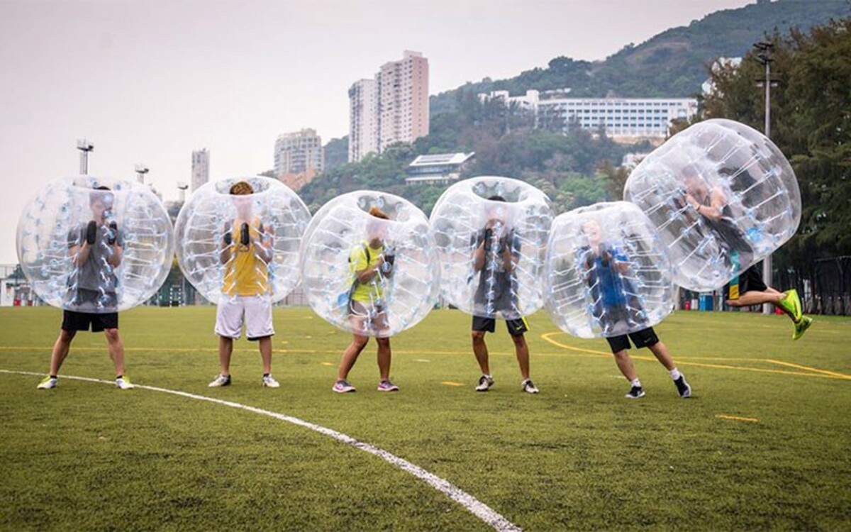 Bubble Soccer w/ Pure Game Banner