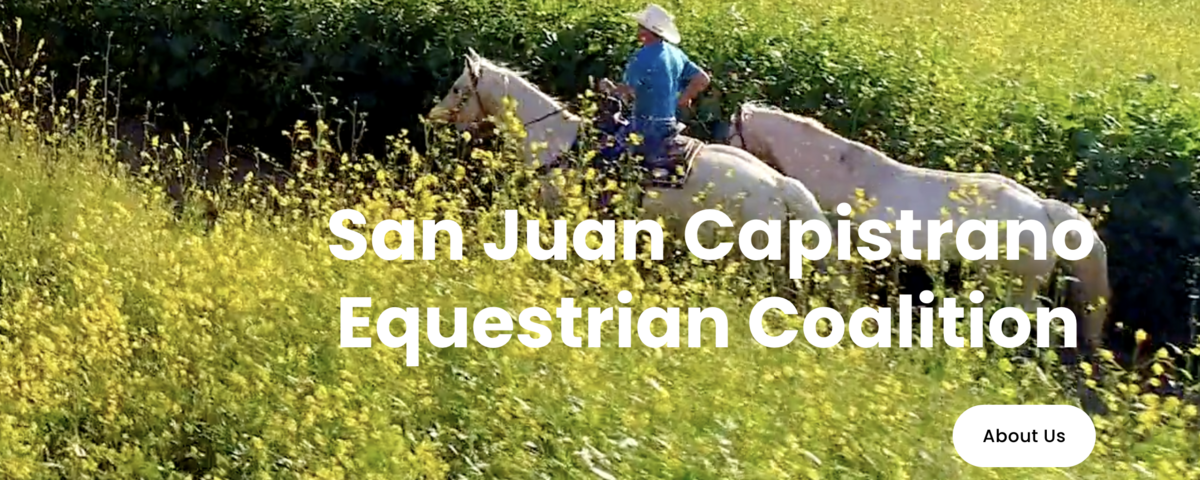 San Juan Capistrano Equestrian Coalition Banner