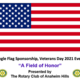 Single Flag, Veterans Day Event Sponsorship